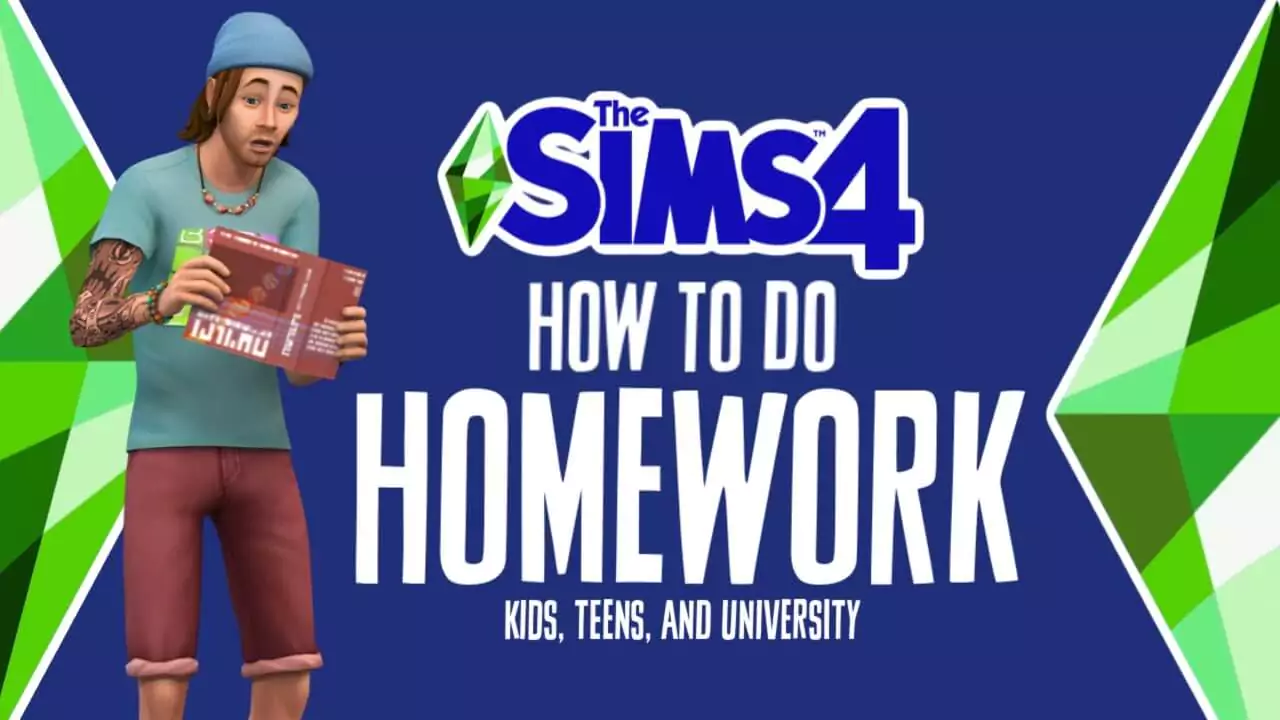 guide to do homework sims 4