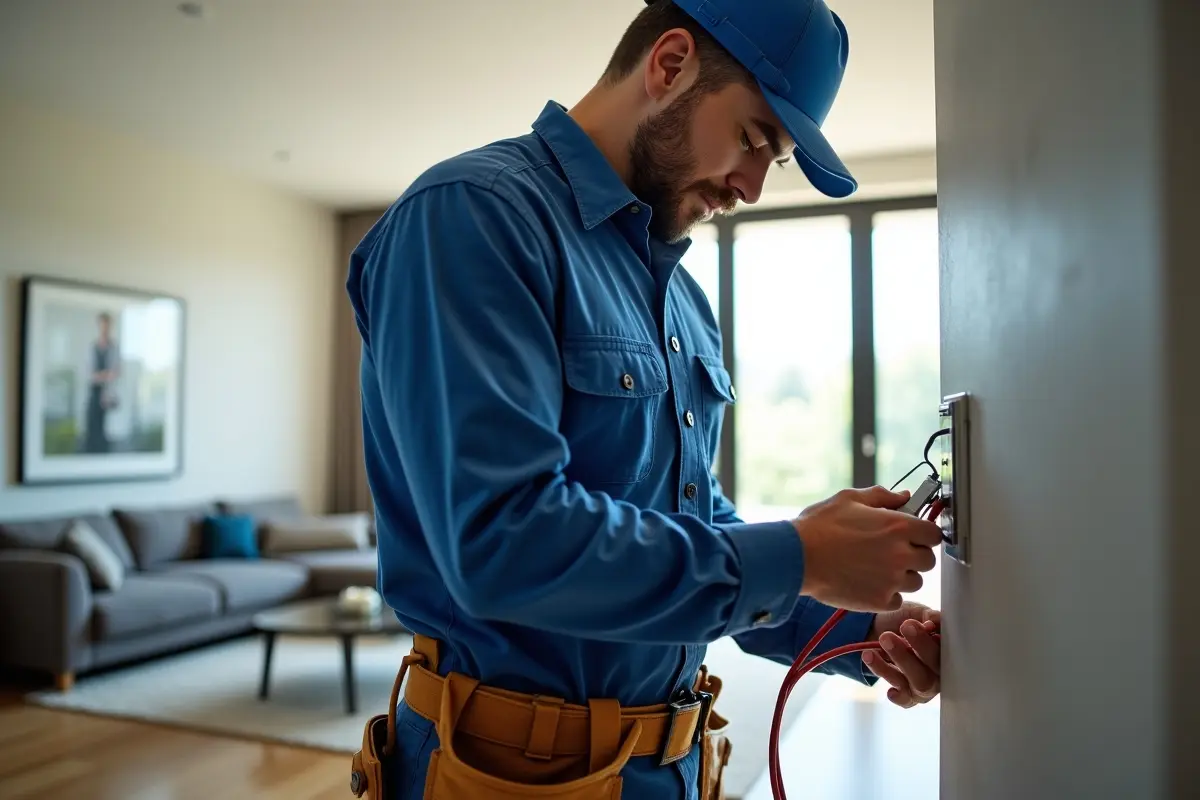 electrician providing expert electrical services for homes and businesses