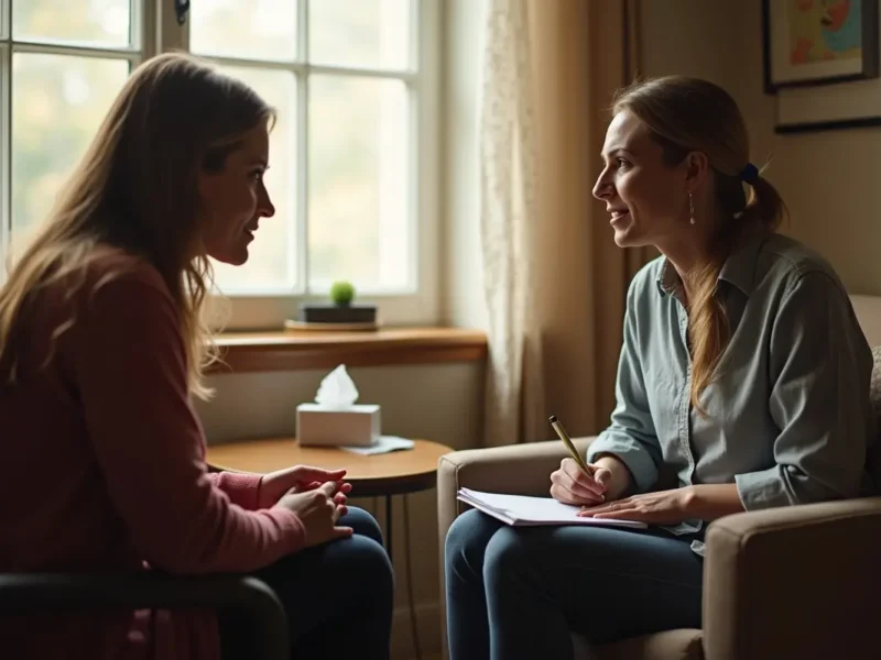 therapist supporting patient with co occurring disorders during addiction recovery